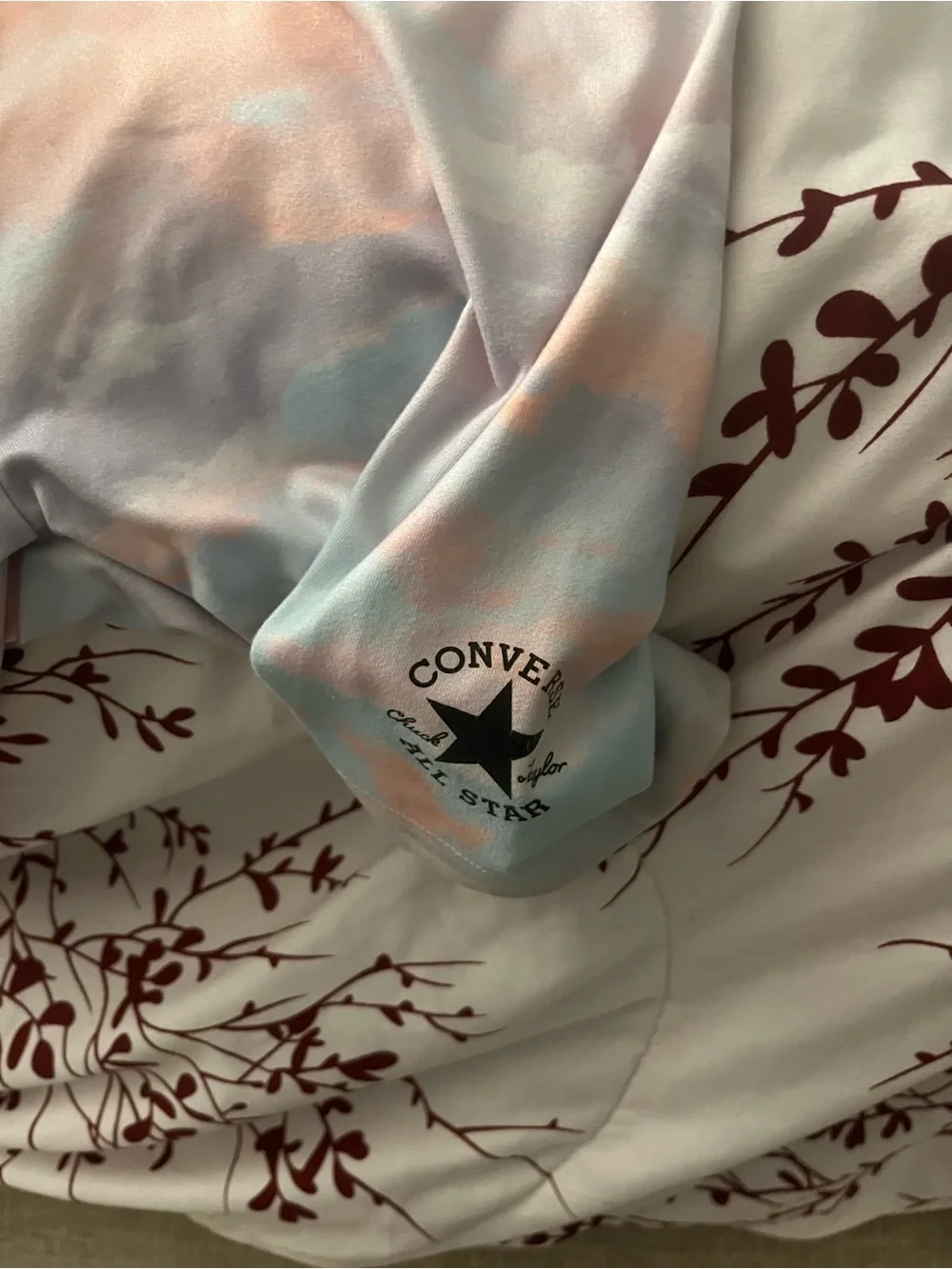 Converse Girls Pastel Tie-Dye Bike Shorts in Pink, Lavender & Blue
